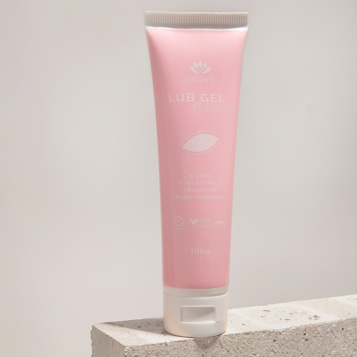 Lub Gel com Prebióticos e Ácido Hialurônico - Natural e Vegano - 100g