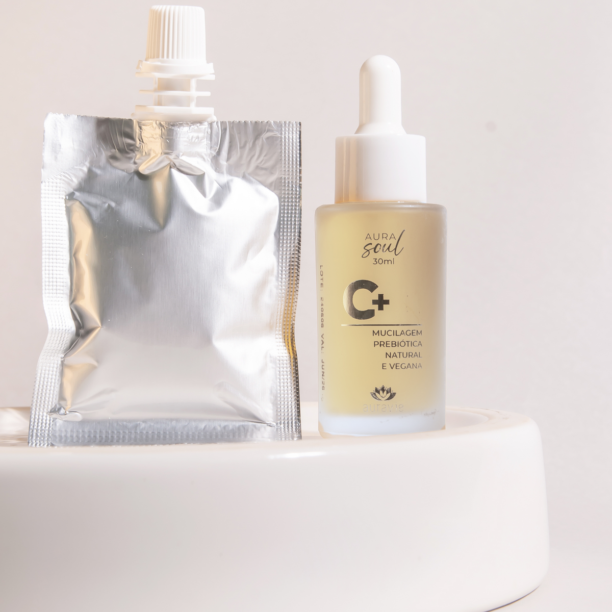 Refil Serum Facial Solução de Vitamina C 10% - Natural e Vegana - 30ml