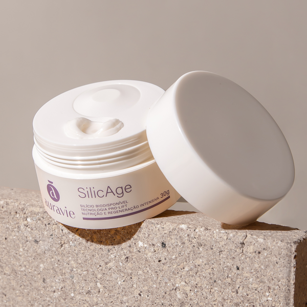 Silic Age - Tratamento noturno com Silício biodisponível e peptídeos cíclicos - 30g