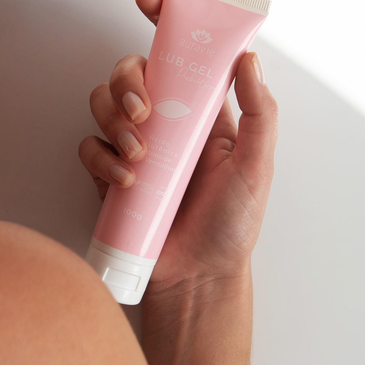 Lub Gel com Prebióticos e Ácido Hialurônico - Natural e Vegano - 100g