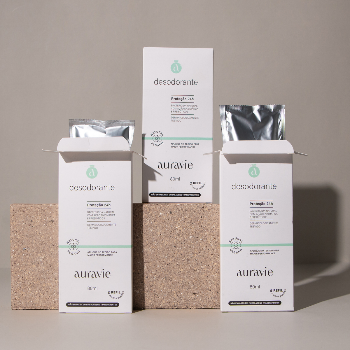 Kit 3 refis desodorante spray