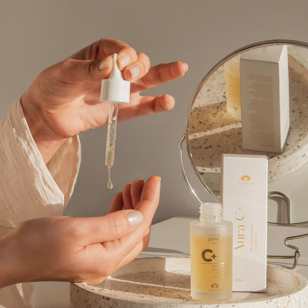 Kit Serum + Refil Serum Facial Solução de Vitamina C 10% - Natural e Vegana - 30ml