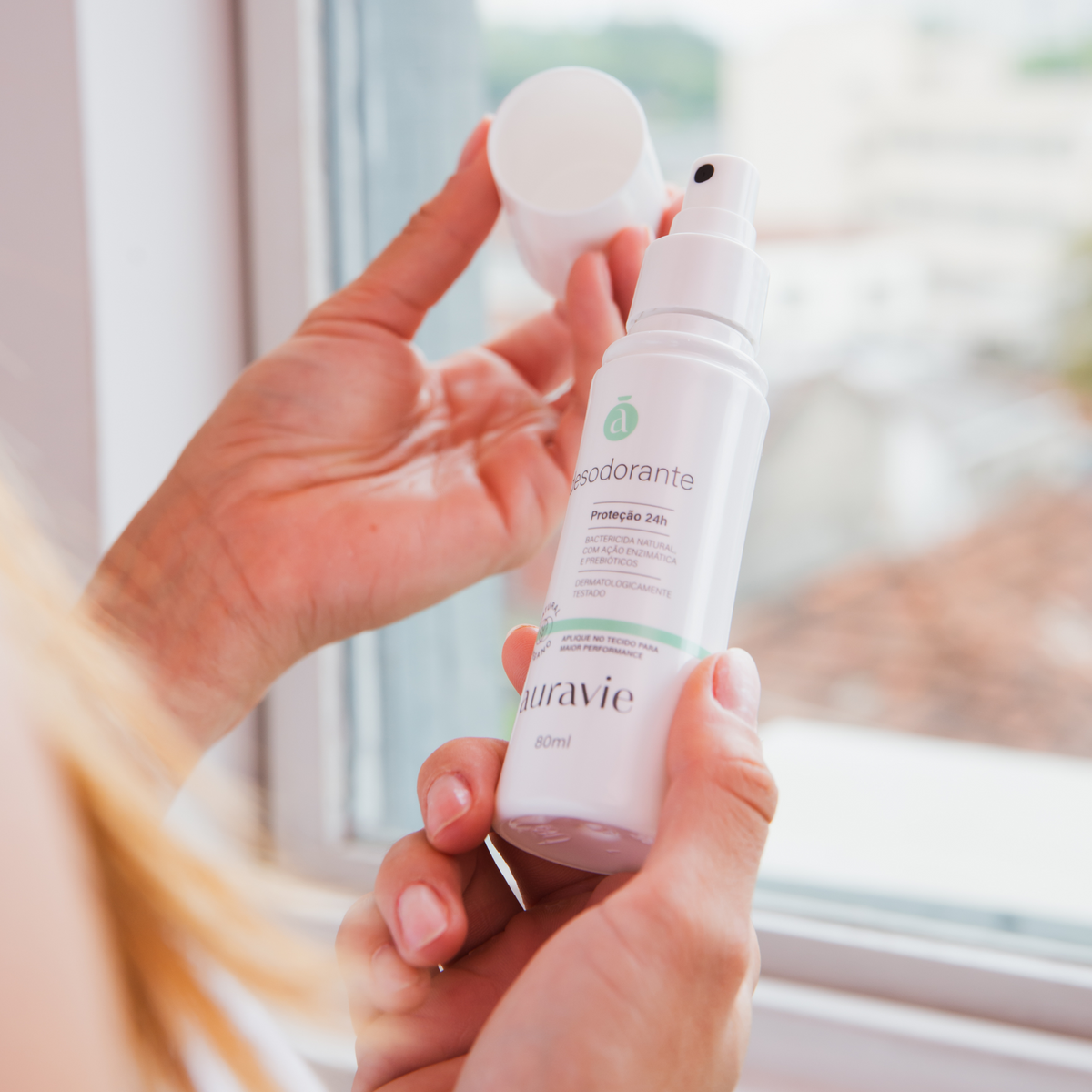 Refil Desodorante Natural e Vegano Spray - Aura Bioma - 80 ml