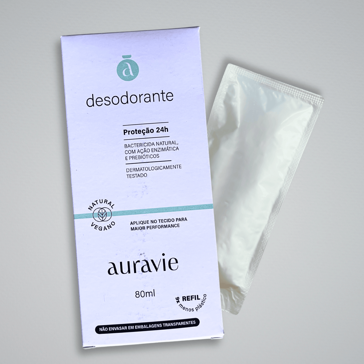 Refil Desodorante Natural e Vegano Spray - Aura Bioma - 80 ml