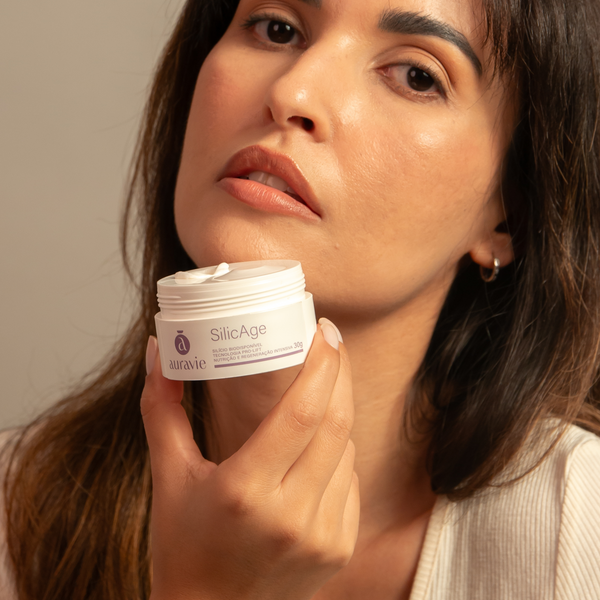 Silic Age - Tratamento noturno com Silício biodisponível e peptídeos cíclicos - 30g