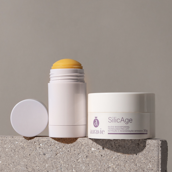 Kit Silic Age - Tratamento Silício + Menorelief - Balm fitoterápico