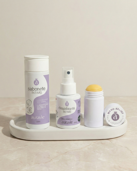Kit Sabonete íntimo, Desodorante Íntimo e Menorelief