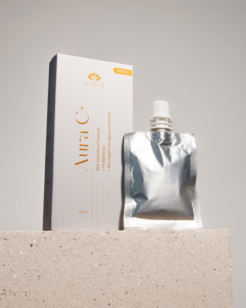 Refil Serum Facial Solução de Vitamina C 10% - Natural e Vegana - 30ml