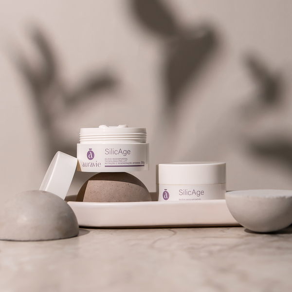 Silic Age - Tratamento noturno com Silício biodisponível e peptídeos cíclicos - 30g