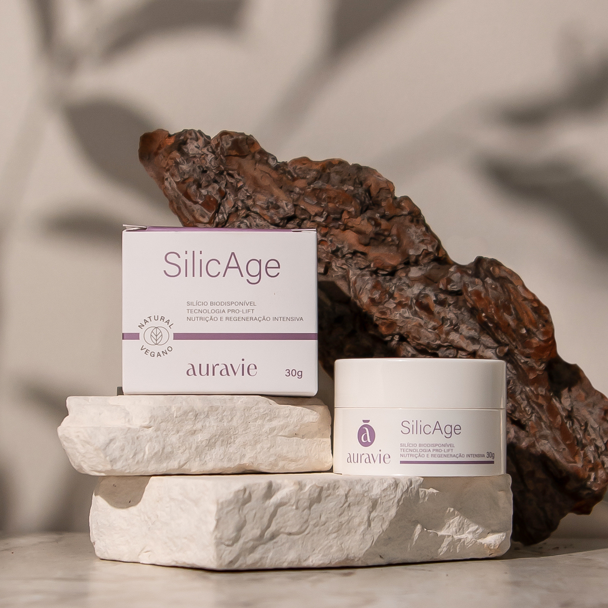 Silic Age - Tratamento noturno com Silício biodisponível e peptídeos cíclicos - 30g