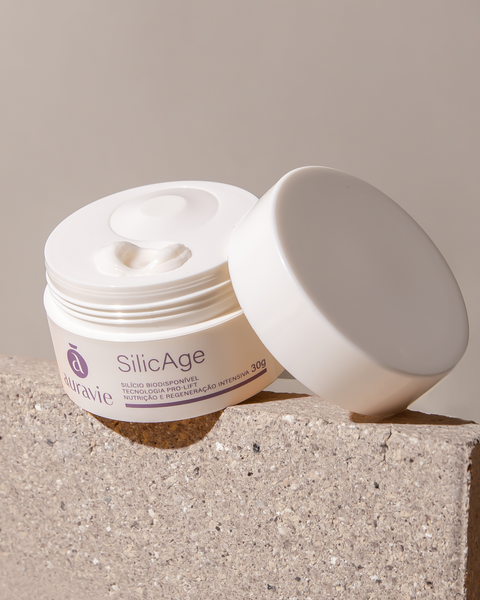 Silic Age - Tratamento noturno com Silício biodisponível e peptídeos cíclicos - 30g