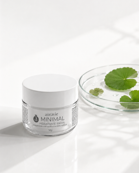 Hidratante Facial Minimal - Macadâmia, Chá Verde e Centella Asiática - 50g