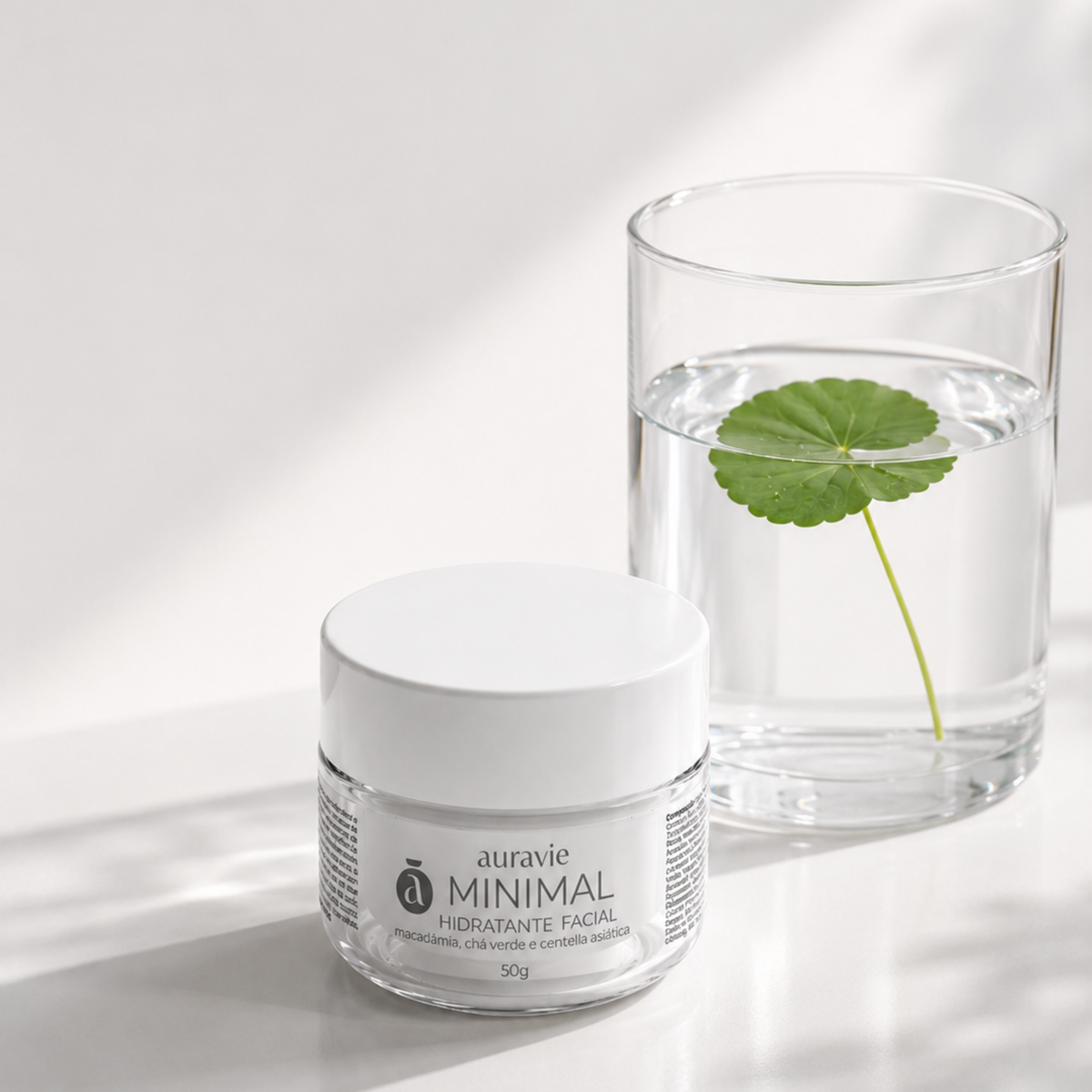 Hidratante Facial Minimal - Macadâmia, Chá Verde e Centella Asiática - 50g