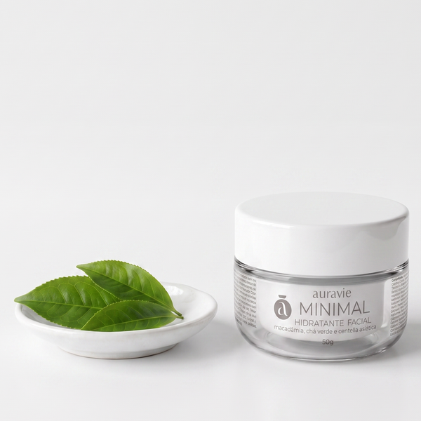 Hidratante Facial Minimal - Macadâmia, Chá Verde e Centella Asiática - 50g