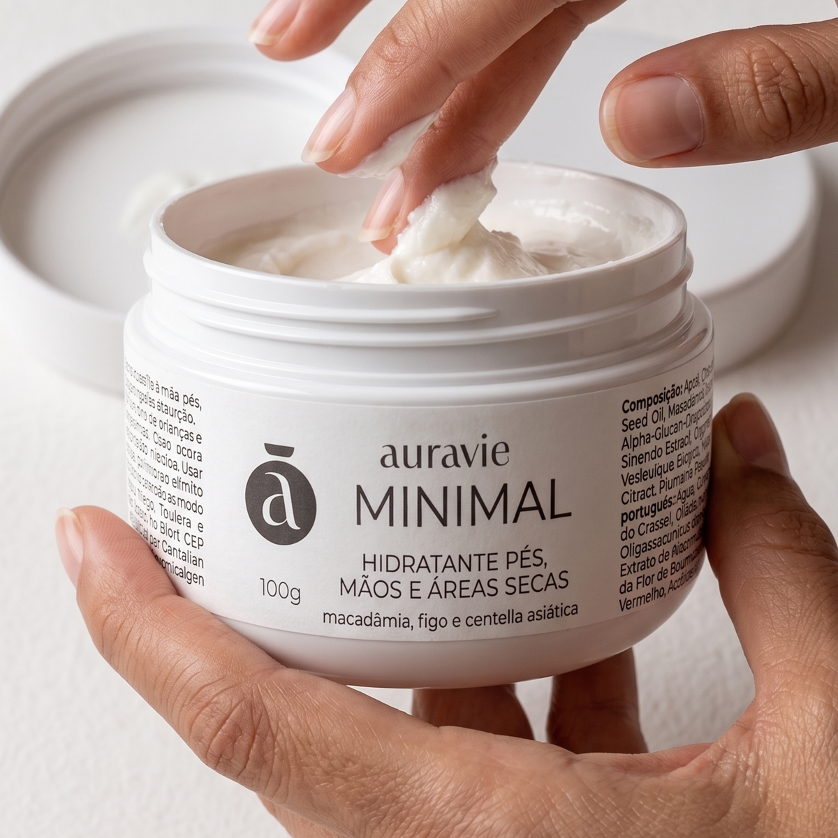 Hidratante Pés, Mãos e áreas secas Minimal - 100g