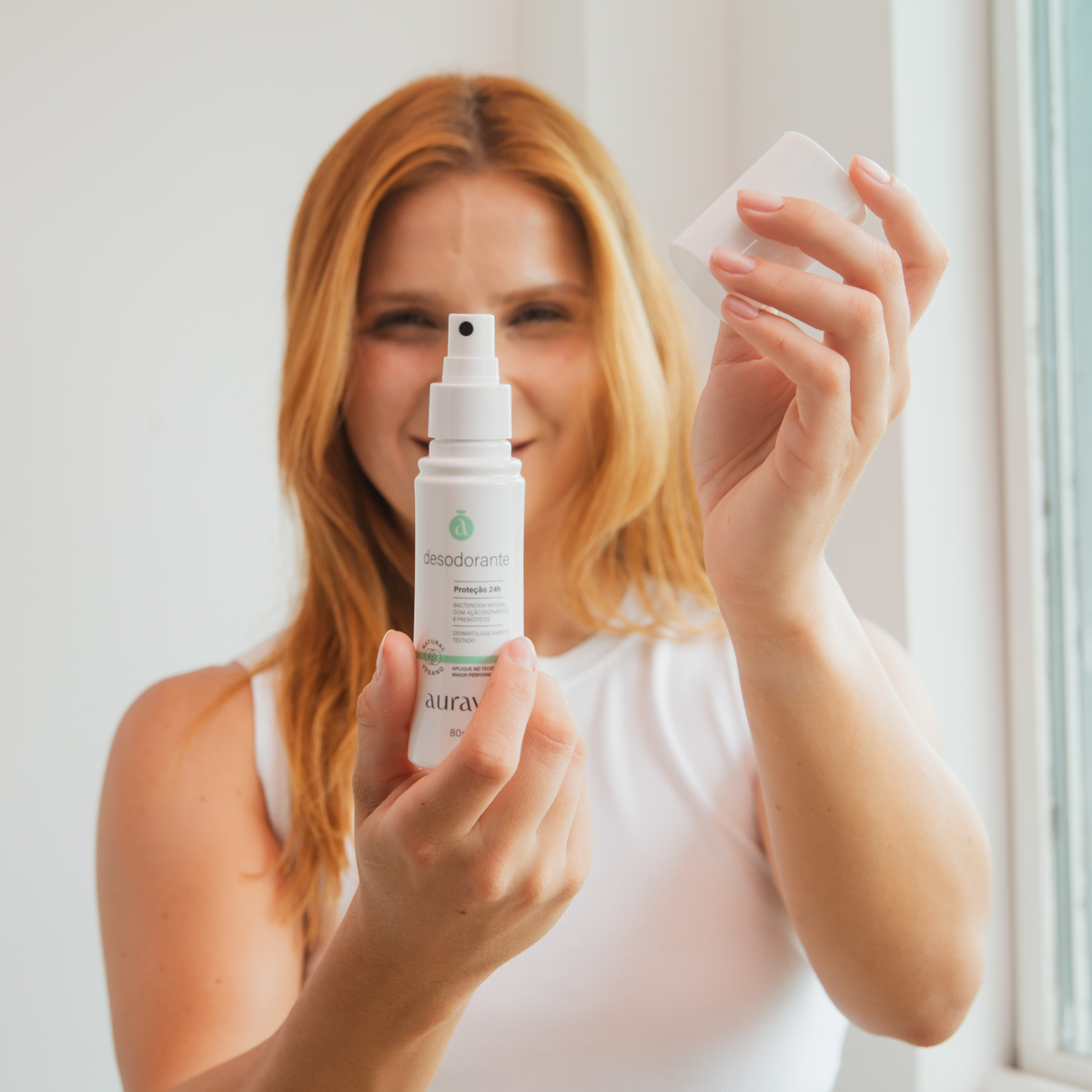 Refil Desodorante Natural e Vegano Spray - Aura Bioma - 80 ml