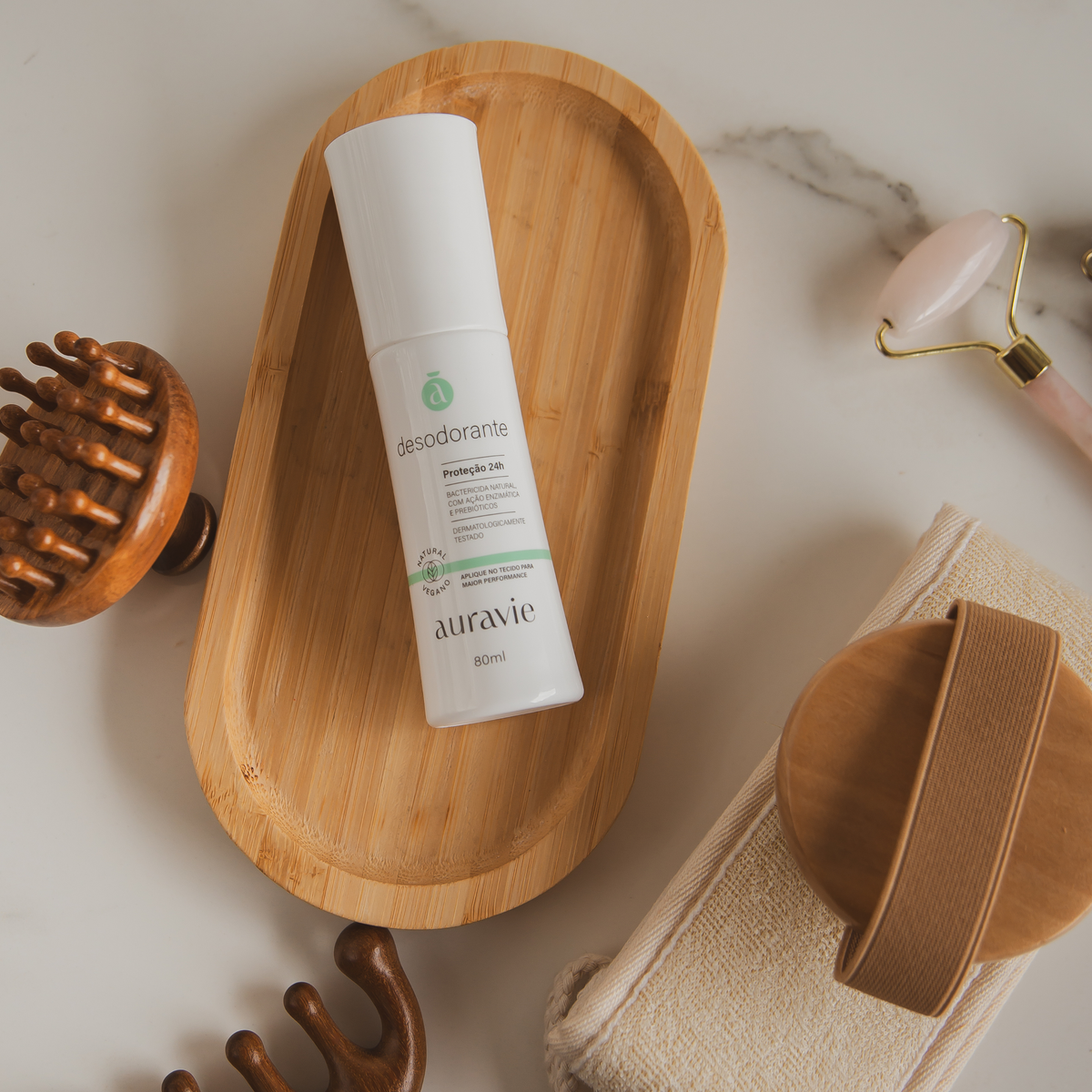 Desodorante Natural e Vegano Spray - Aura Bioma - 80 ml