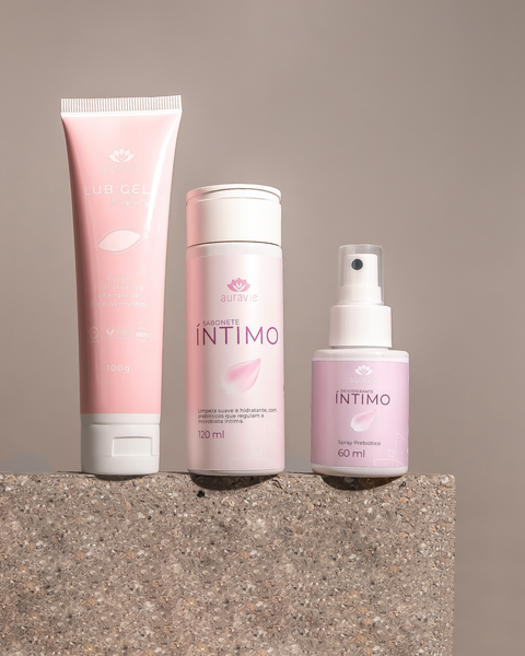Kit Sabonete íntimo, Desodorante Íntimo e Lub Gel com ácido hialurônico