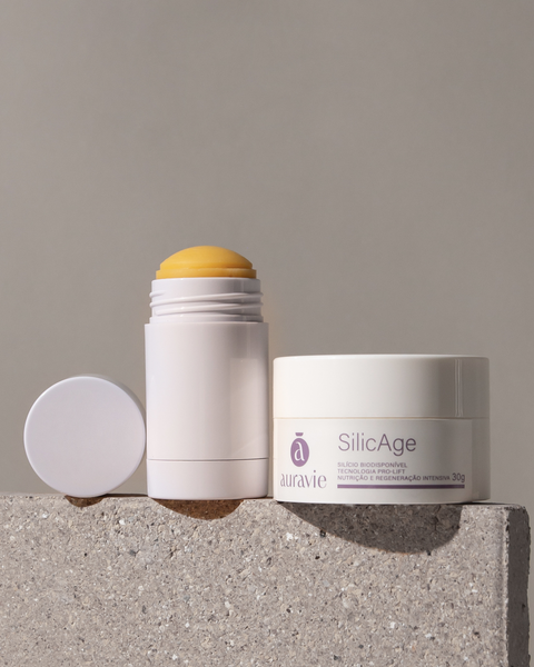 Kit Silic Age - Tratamento Silício + Menorelief - Balm fitoterápico