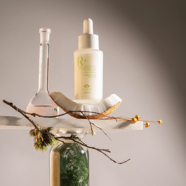 Kit Serum + Refil - Serum Facial R+ com Peptídeos de ação Retinol-like e lifting imediato - 30ml