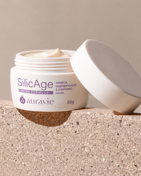 Novo Silic Age: dupla ação lifting para pele e musculatura facial - 50g